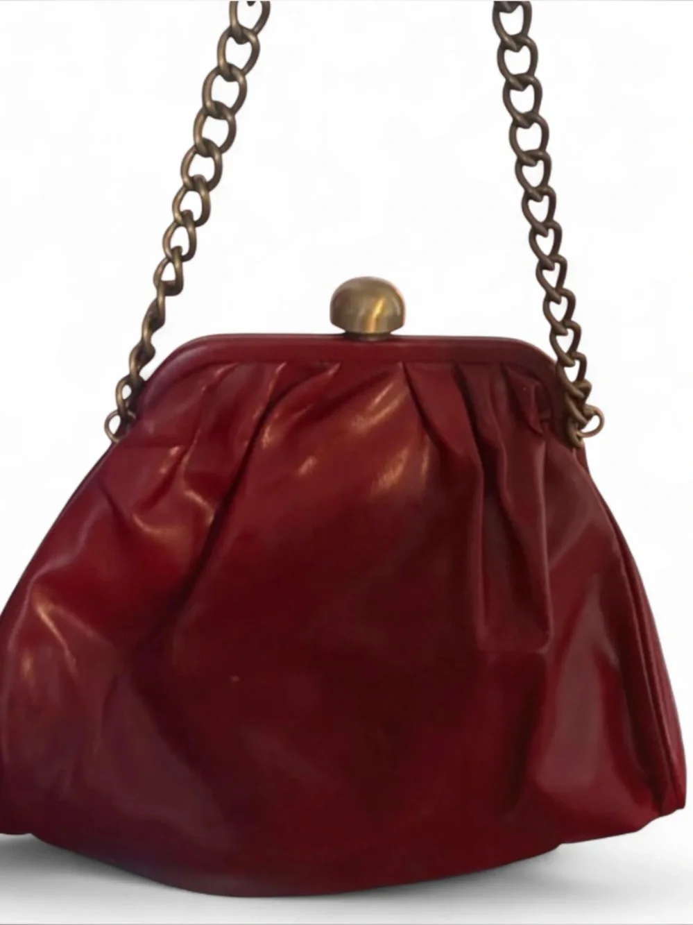 Red Women's Frame Clutch Bag